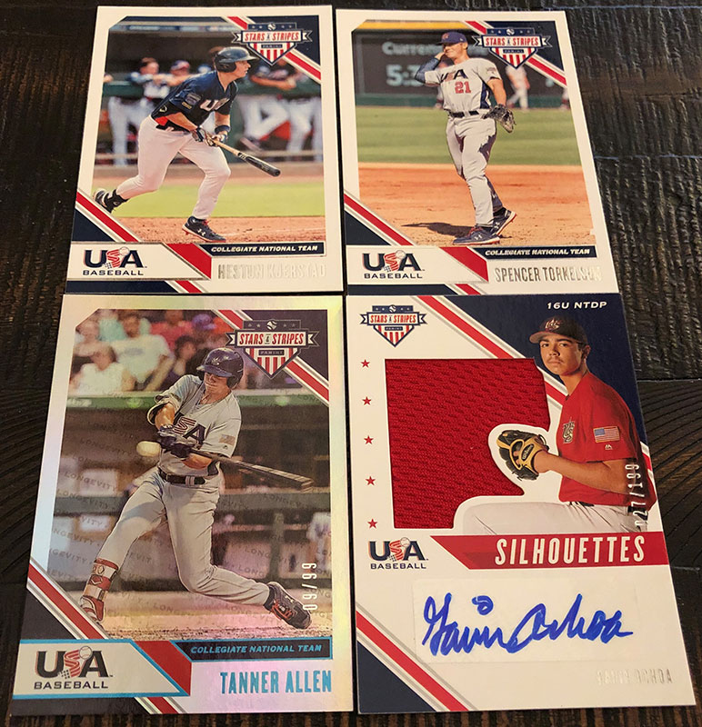 2020 Panini Stars and Stripes USA Baseball Box Break and Breakdown