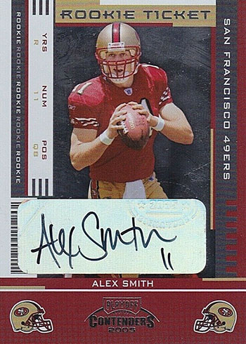 2012 Finest Refractors San Francisco 49ers Football Card #99 Alex Smith 
