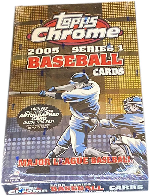 2005 Topps Chrome Series 1 Baseball Retail Box