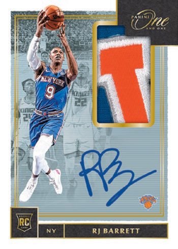 2019-20 Panini One and One Basketball Rookie Jersey Autographs Gold