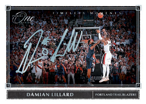 2019-20 Panini One and One Basketball Timeless Moments Autographs