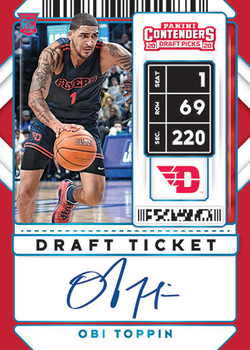 2020 Panini Contenders Draft Picks Basketball Value Pack