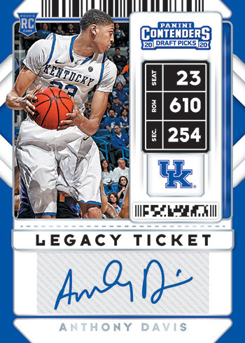 2020-21 Panini Contenders Draft Picks Basketball Checklist, BoxInfo