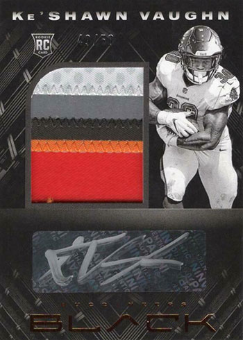 2020 Panini Black Football Checklist, Hobby Box Details, Team Set Lists