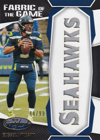 2020 Panini Certified Football Fabric of the Game Russell Wilson