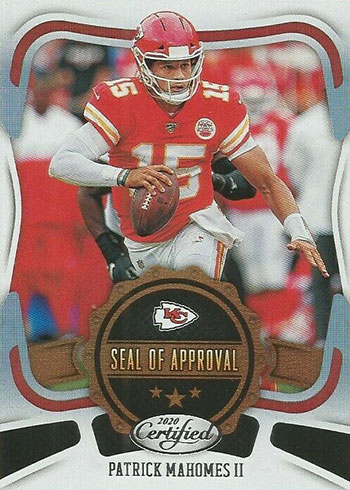 2020 Panini Certified Football Seal of Approval Patrick Mahomes