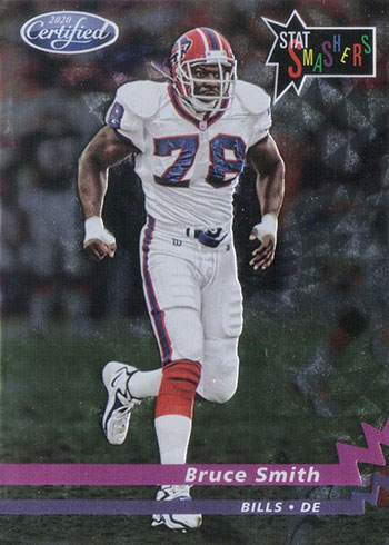 2020 Panini Certified Football Stat Smashers Bruce Smith