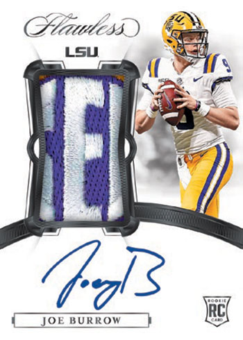 2020 Panini Flawless Collegiate Football Rookie Patch Autographs