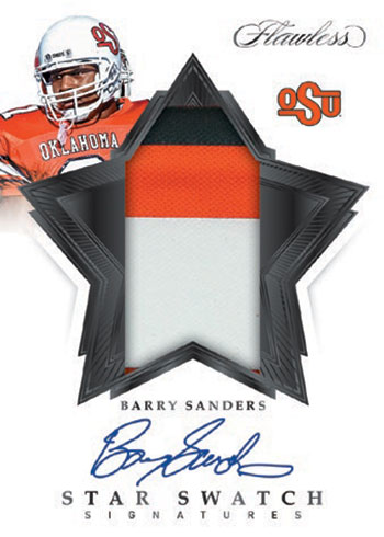 2020 Panini Flawless Collegiate Football Star Swatch Signatures