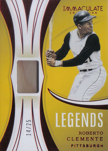 2020 Panini Immaculate Baseball Legends Materials Roberto Clemente