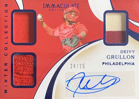 2020 Panini Immaculate Baseball Winter Collection