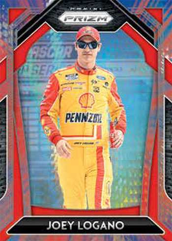 2020 Panini Prizm Racing Base Red and Blue Hyper