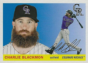  2017 Topps Archives #281 Charlie Blackmon Colorado Rockies :  Collectibles & Fine Art