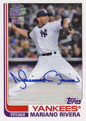 2020 Topps Archives Baseball Fan Favorites Premium Autographs Mariano Rivera