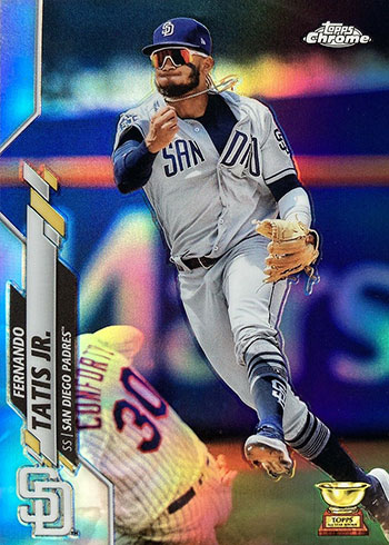 Fernando Tatis Jr. Signed 2020 Topps Chrome Pink Refractor #84 Beckett  Witnessed