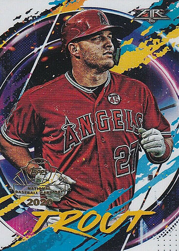 2020 Topps Chrome Baseball Topps Fire Preview Mike Trout