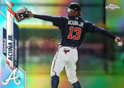 Ronald Acuña Jr. 2020 Topps Chrome Atlanta Braves Baseball Retro