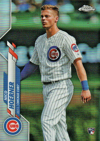 Nico Hoerner RC 2020 Topps Chrome Pink Refractor Base Set -  Israel