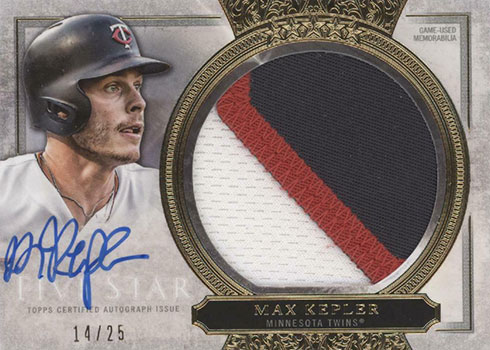 Max Kepler player worn jersey patch baseball card (Minnesota