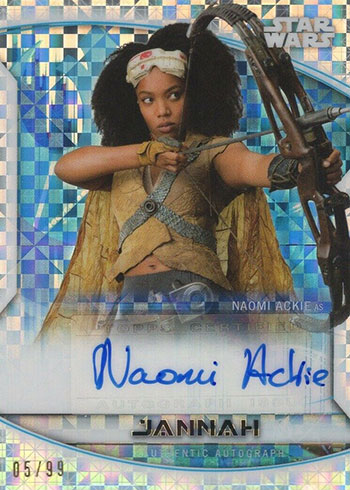 2020 Topps Chrome Perspectives Naomi Ackie Autograph X-fractor