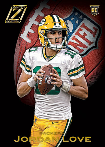 2020 Zenith Football Checklist Hobby Box Breakdown Details