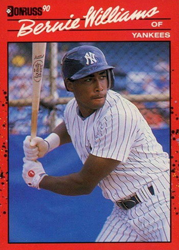 Bernie Williams player worn jersey patch baseball card (New York Yankees)  2003 Upper Deck Leading Swatches #LSBW