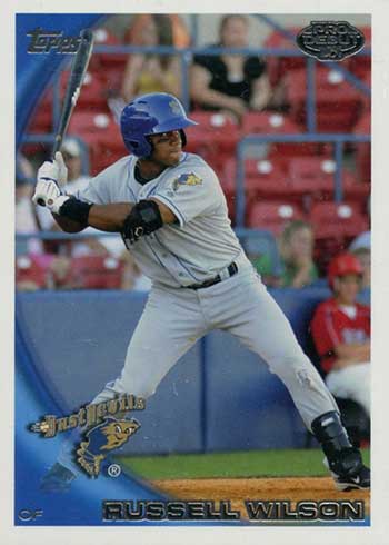 Russell Wilson Baseball Card! VERY RARE! 2011 Ashville Tourists