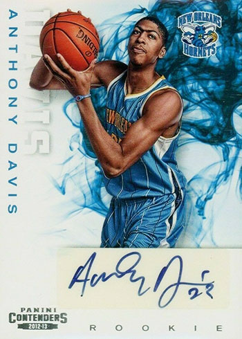 2012-13 Panini Contenders Anthony Davis Rookie Card Autograph