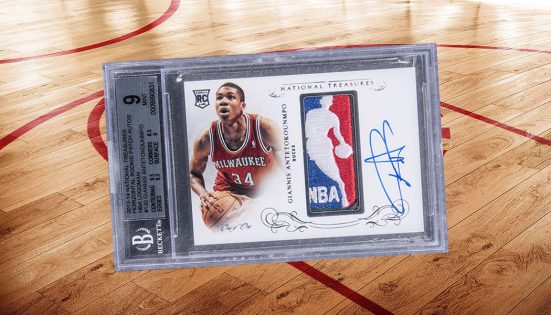 2015 Panini National Treasures Treasured Signature Materials Button #7 –  Basketball Card Guy