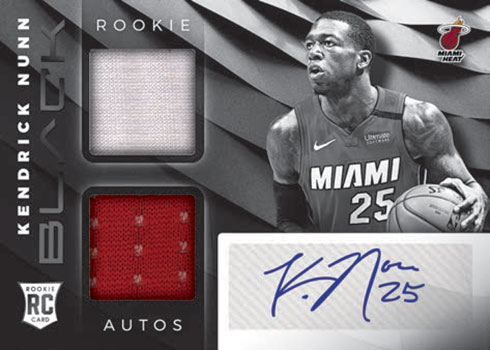 2019-20 Panini Black Basketball Rookie Variation Memorabilia Autographs