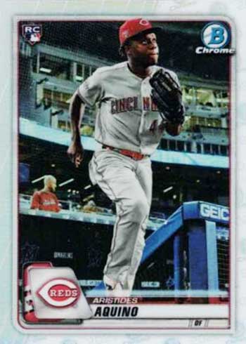  2020 Bowman Paper Baseball #79 Aristides Aquino RC Rookie Card  Cincinnati Reds Official MLB Trading Card From The Topps Company in Raw (NM  or Better) Condition : Collectibles & Fine Art