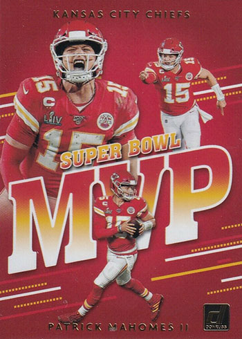 2020 Donruss Football Super Bowl MVP Patrick Mahomes