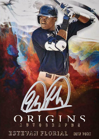 2020 Panini Chronicles Baseball Origins Silver Ink Autographs Estevan Florial