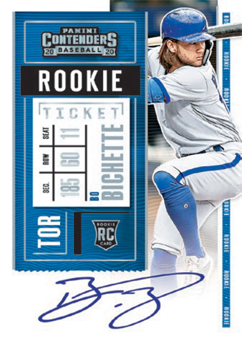 2020 Panini Contenders Baseball Rookie Ticket Autograph