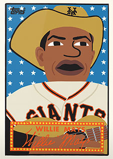 Topps Project 2020 244 Willie Mays by Keith Shore