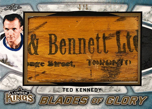 2019-20 Leaf Lumber Kings Hockey Blades of Glory Ted Kennedy