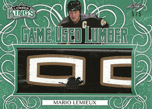 2019-20 Leaf Lumber Kings Hockey Game Used Lumber Emerald Mario Lemieux