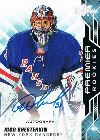 2019-20 Upper Deck Premier Hockey Silver Spectrum Autographs Igor Shesterkin