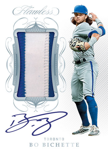 2020 Panini Flawless Baseball - BC Rookie Dual Patch Autographs Platinum  #20 - Bo Bichette [1/1]