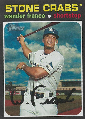 2021 TOPPS HERITAGE MINORS JULIO RODRIGUEZ EVERETT AQUASOX