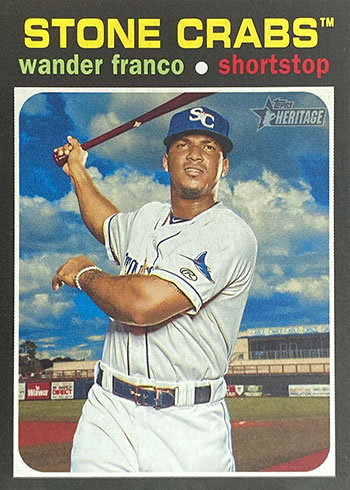 Wander Franco Signed 2021 Topps Heritage Minors #38 (JSA)