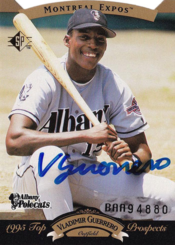 Vladimir Guerrero 1995 Upper Deck Minors Future Stock Autograph Baseball  Card #127 BAS 10