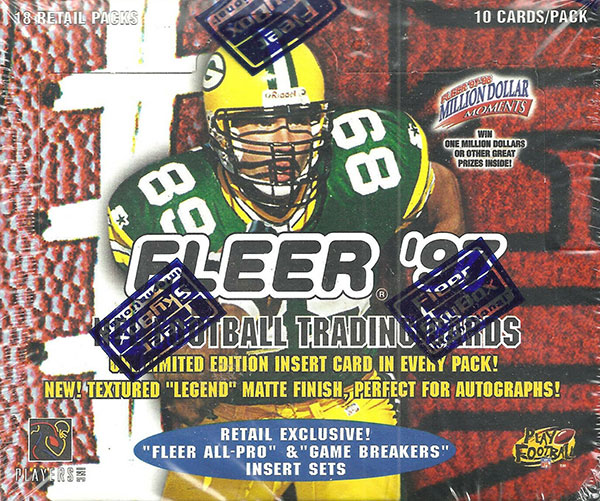 1997 Fleer Goudey Football Retail Box 18P8C