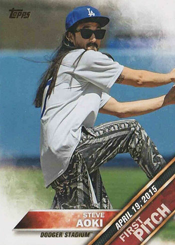 Steve Aoki Celebrity Softball Game - 2021 MLB TOPPS NOW Card