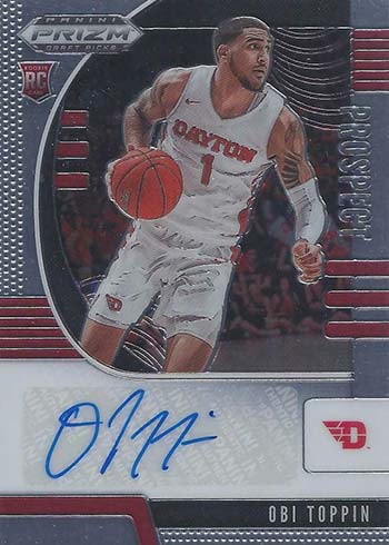 2020-21 Panini Prizm Draft Picks Basketball Obi Toppin Autograph