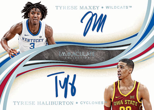 2020 Panini Immaculate Collegiate Basketball Dual Autograph