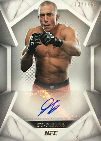 2020 Topps UFC Striking Signatures Georges St-Pierre