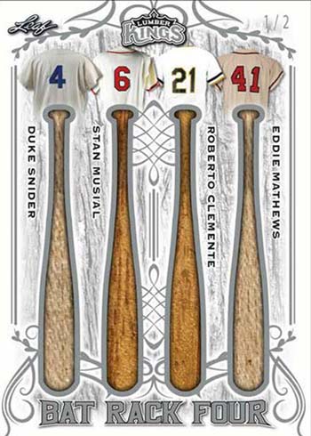 2021 Leaf Lumber Kings Baseball Bat Rack Four