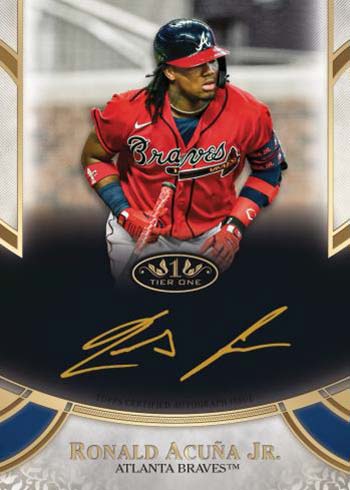 2021 Topps Tier One Baseball Prime Performers Autograph Gold Ink
