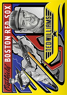 Topps Project 2020 327 Ted Williams by Mister Cartoon
